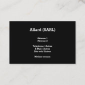 モデュレドゥカルテドゥヴィジットモデュネアイニシアズノワール 名刺 (裏面)