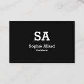 モデュレドゥカルテドゥヴィジットモデュネアイニシアズノワール 名刺 (正面)