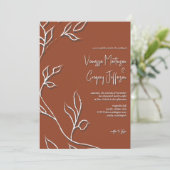 モデラテラコッタラインアート葉ズ&シャドウインヴィータ 招待状 (スタンド正面)