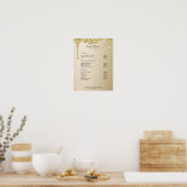 モデラーグラマー金ゴールドグリッツァスインクットポスター ポスター (キッチン)