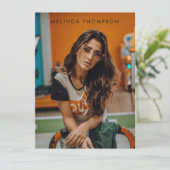 モデリモダンング演技コンポジットカード5フォトホワイト 招待状 (スタンド正面)