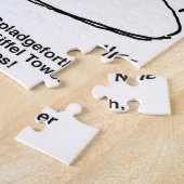 モデリングエッフェルタワー漫画 ジグソーパズル (側面)