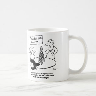 モデリングクラブエッフェルソーセージ製タワーおもしろい コーヒーマグカップ
