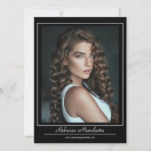 モデリングフォトカードプリントのダウンロード | 5枚の写真がZED 案内状 (正面)