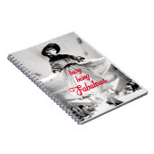 モデリングヴィンテージ忙しファッションの素晴らしさ ノートブック (右側)