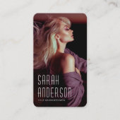 モデリング女優ダンサーパフォーマンスQRコード写真 名刺 (正面)