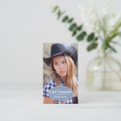 モデリング演技カードのヘッドショット 名刺 (スタンド正面)