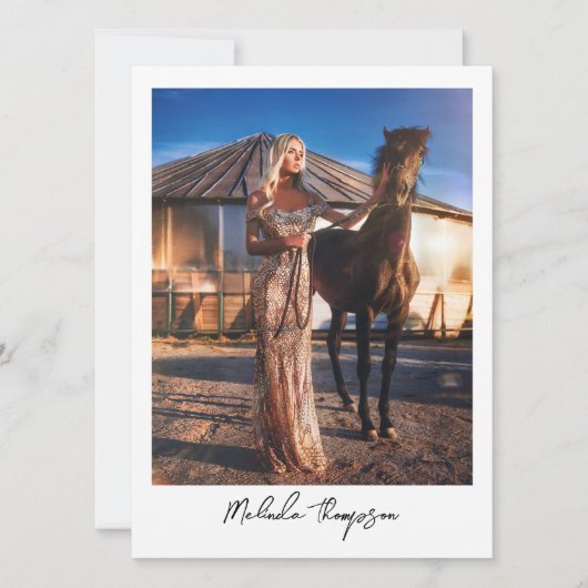 モデリング演技コンポジットカード5フォトスクリプト (正面)