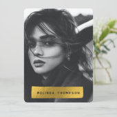 モデリング演技コンポジットカード5写真 招待状 (スタンド正面)