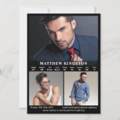 モデリング4 Photo Two Sided Cardテンプレート 招待状 (裏面)