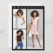 モデリング4 Photo Two Sided Cardテンプレート 招待状 (裏面)