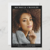 モデリング4 Photo Two Sided Cardテンプレート 招待状 (正面)