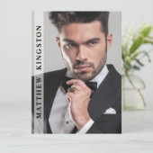 モデリング4 Photo Two Sided Cardテンプレート 招待状 (スタンド正面)