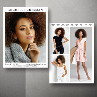 モデリング4 Photo Two Sided Cardテンプレート 招待状