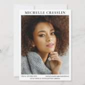 モデリング4 Photo Two Sided Cardテンプレート 招待状 (正面)