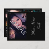 モデリング/演技ミニZed/Compカード ポストカード (正面/裏面)