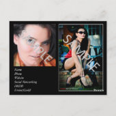 モデリング/演技ミニZed/Compカード ポストカード (裏面)