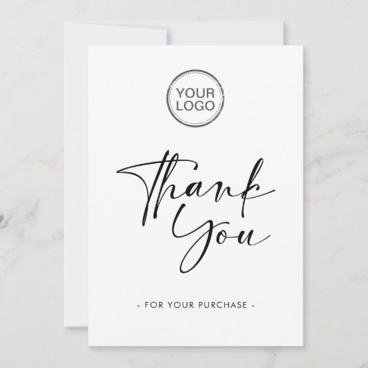 モデリンビジネスサンキューカード – ロゴの追加 サンキューカード (正面)