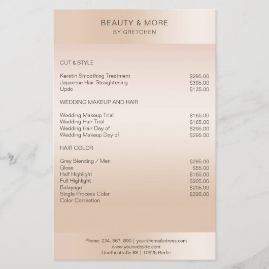 モデリンミニマルベージュハウツファルベ チラシ (正面)