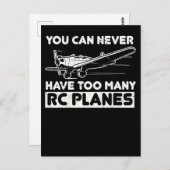 モデルおもしろい航空機パイロットRC飛行機 ポストカード (正面/裏面)
