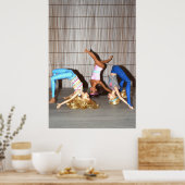 モデルが動作。 ポスター (キッチン)