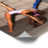 モデルが動作。 ポスター (角)