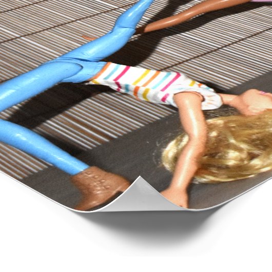 モデルが動作。 ポスター (角)