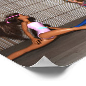 モデルが動作。 ポスター (角)