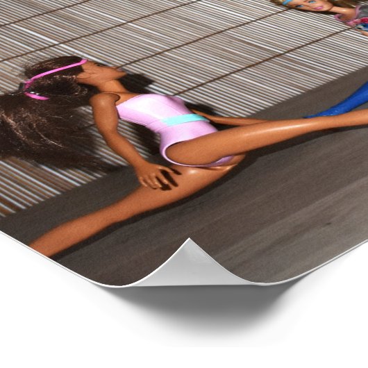 モデルが動作。 ポスター (角)