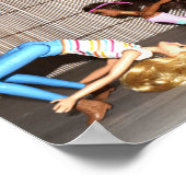 モデルが動作。 ポスター (角)