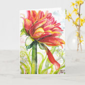 モデルすごいグリーティングカード カード (黄色い花)