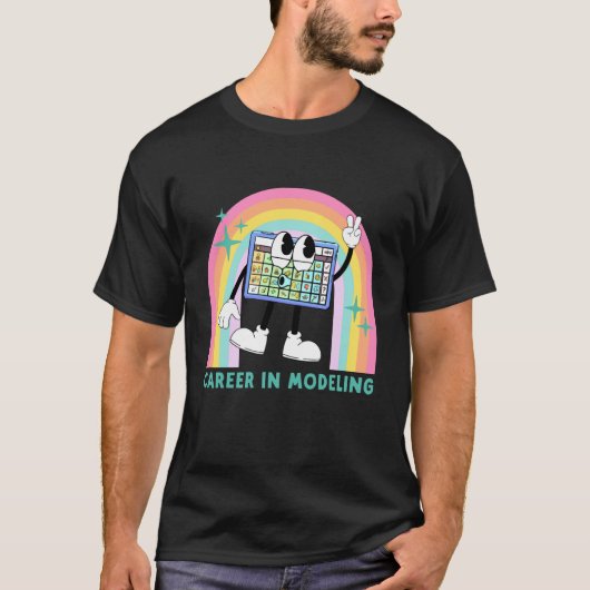 モデルとしてのキャリア AAC教師 SLP SPED コミュニケーション Tシャツ (正面)