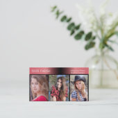 モデルとアクターのヘッドショット名刺 名刺 (スタンド正面)