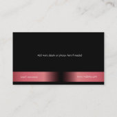 モデルとアクターのヘッドショット名刺 名刺 (裏面)