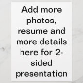 モデルとアクターの複合カード チラシ (裏面)