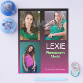 モデルとアクターの複合カード チラシ (シングル)