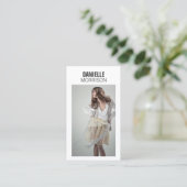 モデルとアクターヘッドショットモダン名刺 名刺 (スタンド正面)