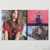 モデルのヘッドショットカードモデルのアクター チラシ (裏面)