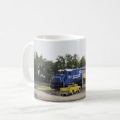 モデルの鉄道クローズアップ コーヒーマグカップ (正面左)
