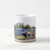 モデルの鉄道クローズアップ コーヒーマグカップ (中央)