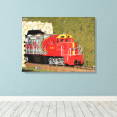 モデルの鉄道# 11キャンバス キャンバスプリント (インサイチュ (ウッドフロア))