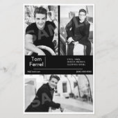 モデルアクターのヘッドショットが固定 (裏面)