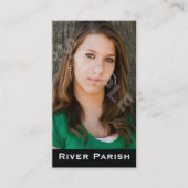 モデルアクターのヘッドショット名刺 名刺 (正面)