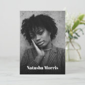 モデルアクターダンサー4フォトコンポーネント 招待状 (スタンド正面)