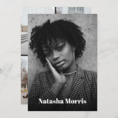 モデルアクターダンサー4フォトコンポーネント 招待状 (正面/裏面)