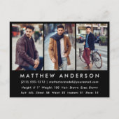 モデルアクターフォトコンポーネントカード – はがきブロック ポストカード (正面)