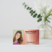 モデルアクターヘッドショットビジネスカードテンプレート 名刺 (スタンド正面)