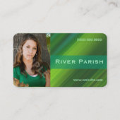 モデルアクターヘッドショットビジネスカードメタリック 名刺 (正面)