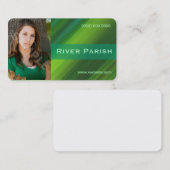 モデルアクターヘッドショットビジネスカードメタリック 名刺 (正面/裏面)