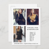 モデルアクター3フォトコンポーネントカードWHT – はがき (正面/裏面)